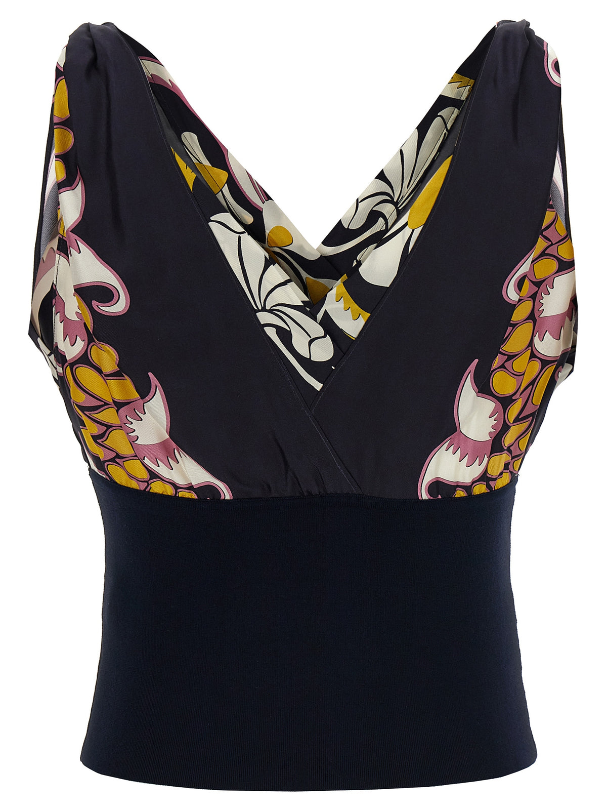 Tory Burch Black Silk Tank Top - Elegant V-Neck Design