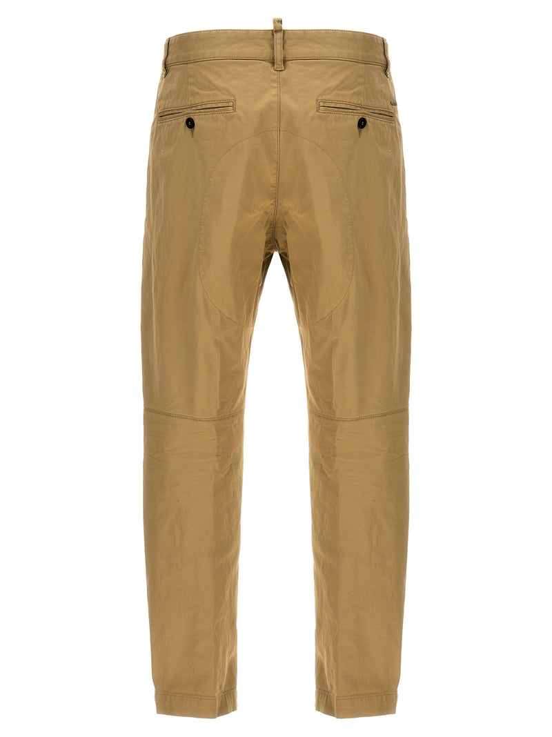 Dsquared² Sexy Chino Beige Cotton Pants for Men