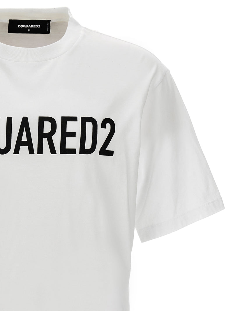 Dsquared² Bicolor Cotton T-Shirt - White/Black
