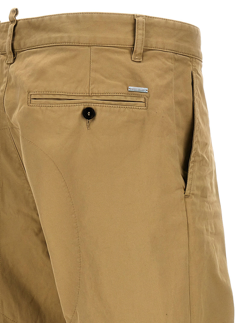Dsquared² Sexy Chino Beige Cotton Pants for Men