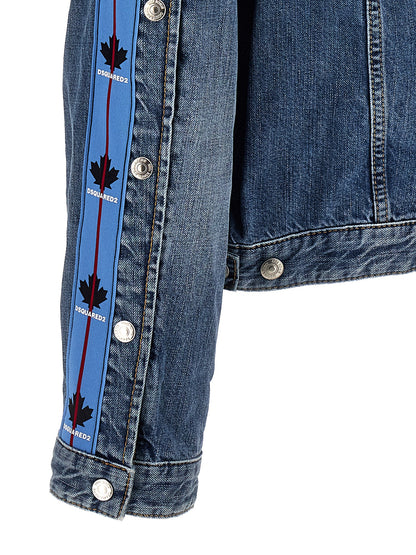 Dsquared² Blue Cotton Denim Jacket