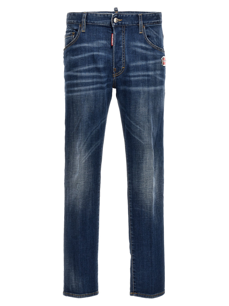Dsquared² Blue Cotton Relaxed Fit Jeans for Men
