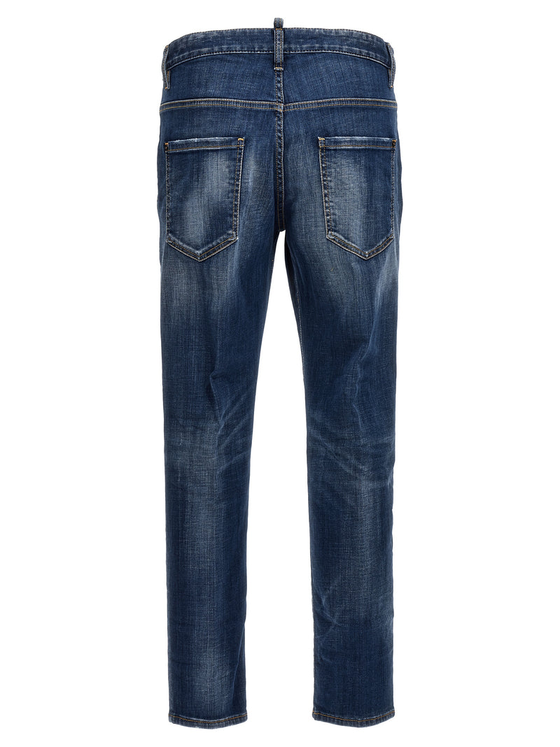 Dsquared² Blue Cotton Relaxed Fit Jeans for Men