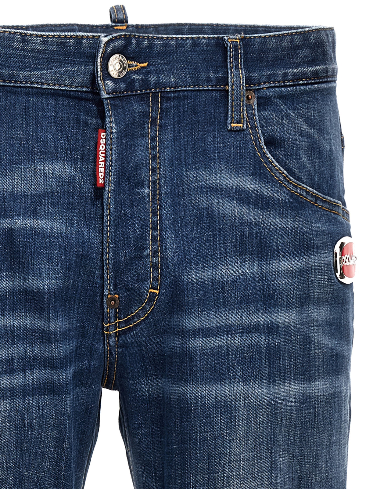 Dsquared² Blue Cotton Relaxed Fit Jeans for Men