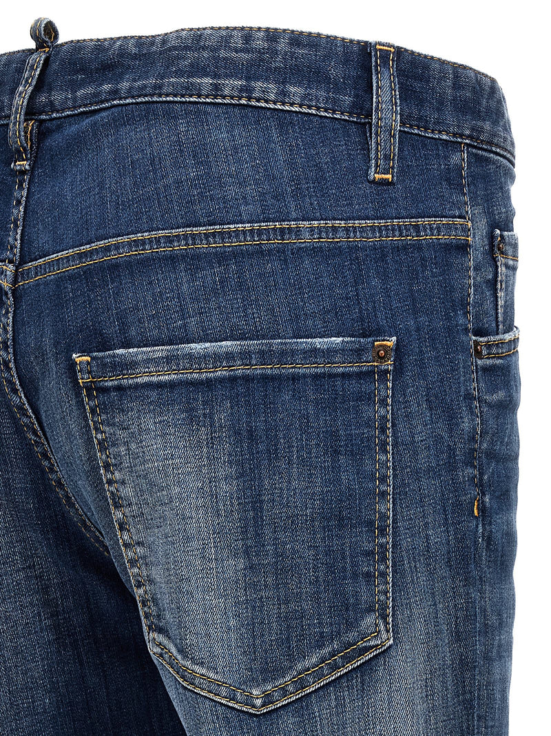 Dsquared² Blue Cotton Relaxed Fit Jeans for Men
