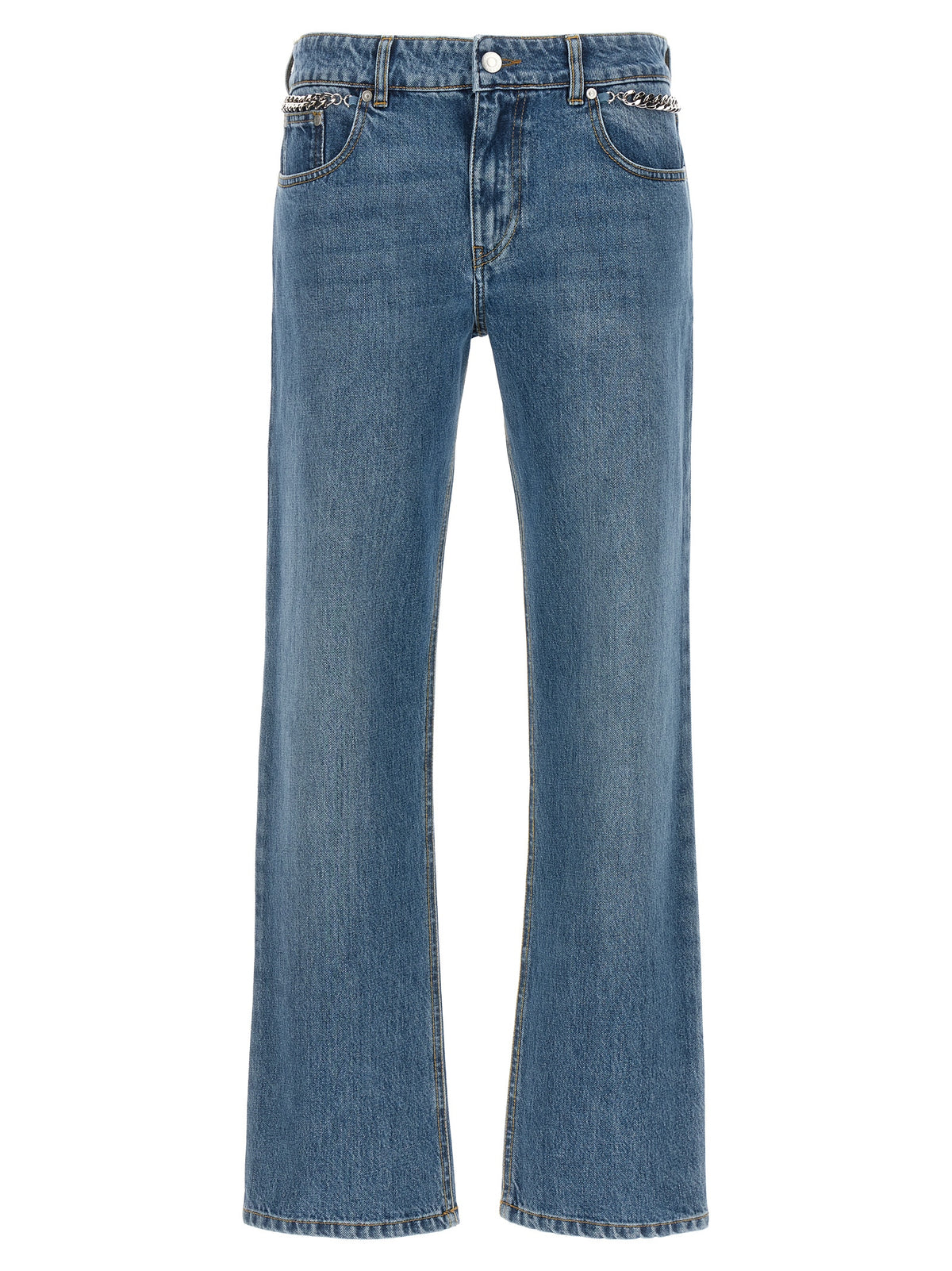 Stella McCartney Blue Cotton Cropped Jeans - Eco-Friendly Style