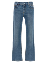 Stella McCartney Blue Cotton Cropped Jeans - Eco-Friendly Style