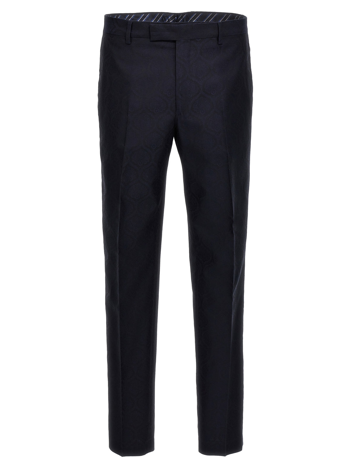 Etro Blue Cotton Dress Pants - Sophisticated Style