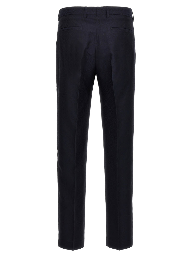 Etro Blue Cotton Dress Pants - Sophisticated Style