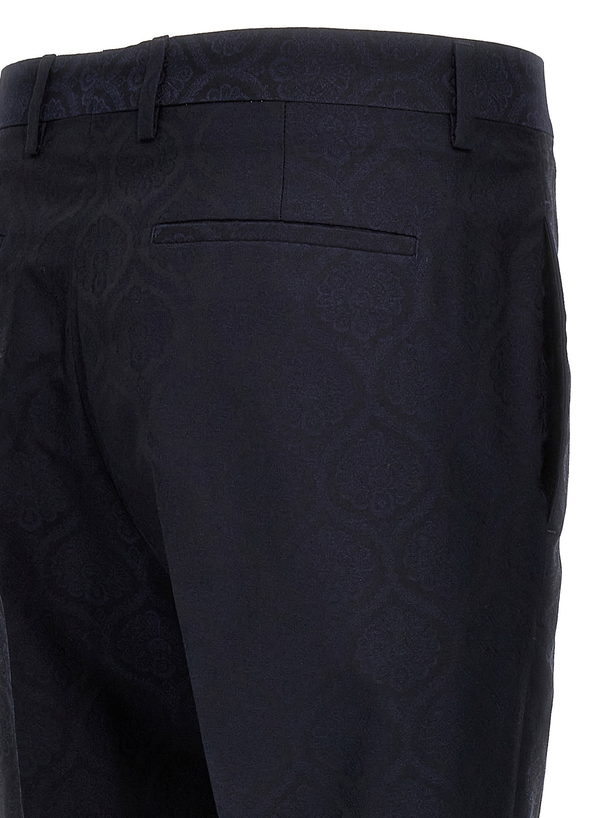 Etro Blue Cotton Dress Pants - Sophisticated Style