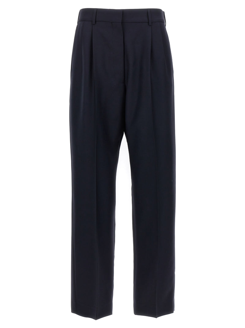 Pantalons en Laine Vierge Bleus Blazé Milano