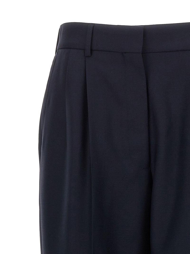 Pantalons en Laine Vierge Bleus Blazé Milano