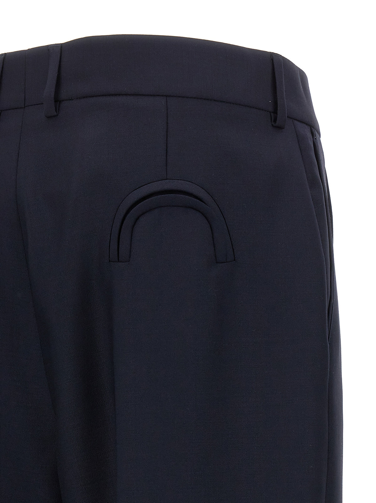 Pantalons en Laine Vierge Bleus Blazé Milano