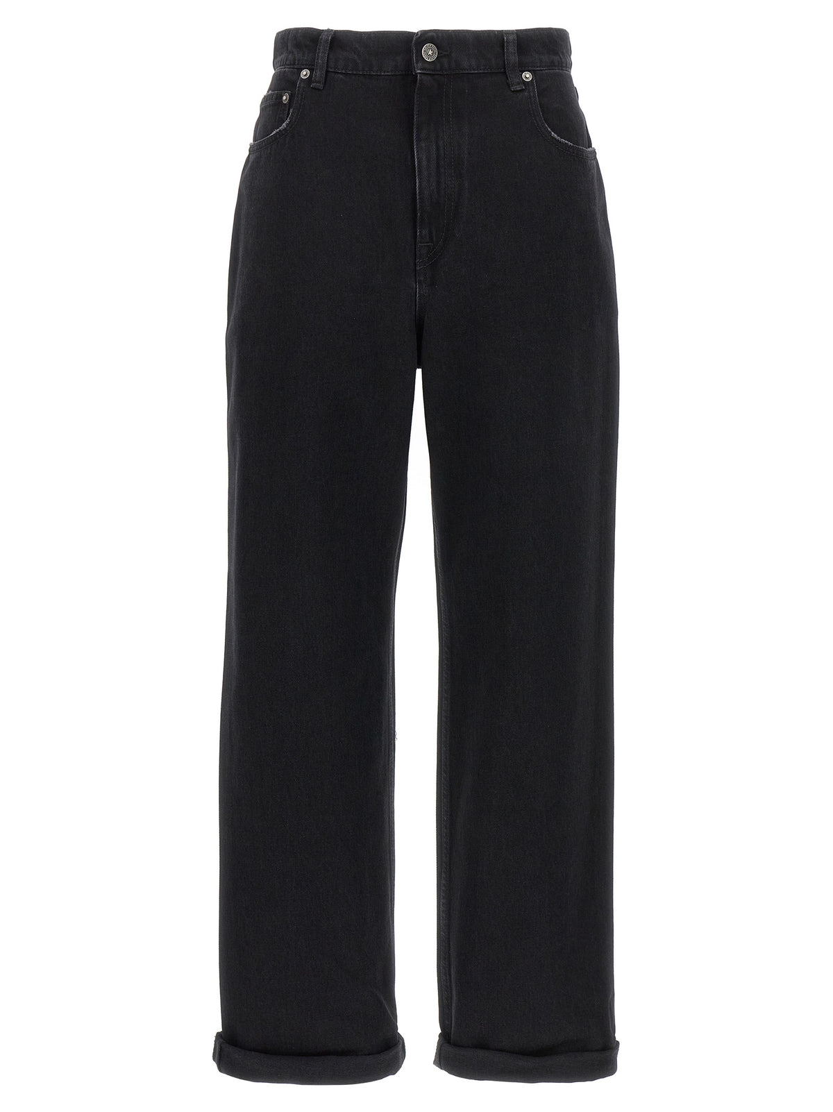 Golden Goose Kim Black Cotton Relaxed Fit Jeans