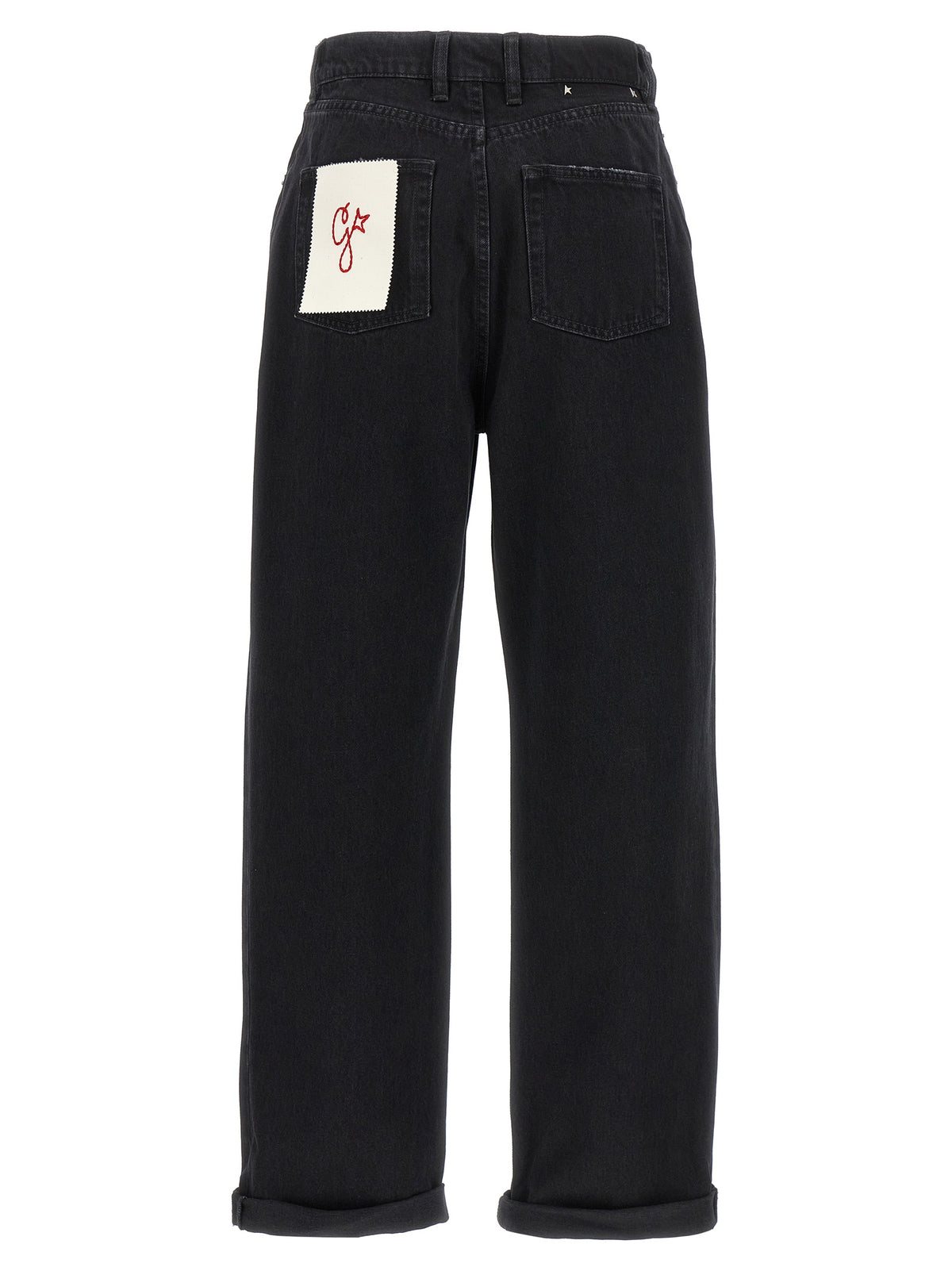 Golden Goose Kim Black Cotton Relaxed Fit Jeans