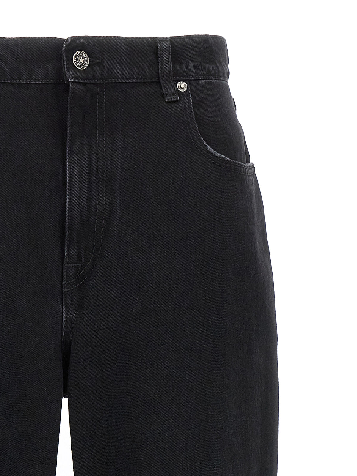 Golden Goose Kim Black Cotton Relaxed Fit Jeans