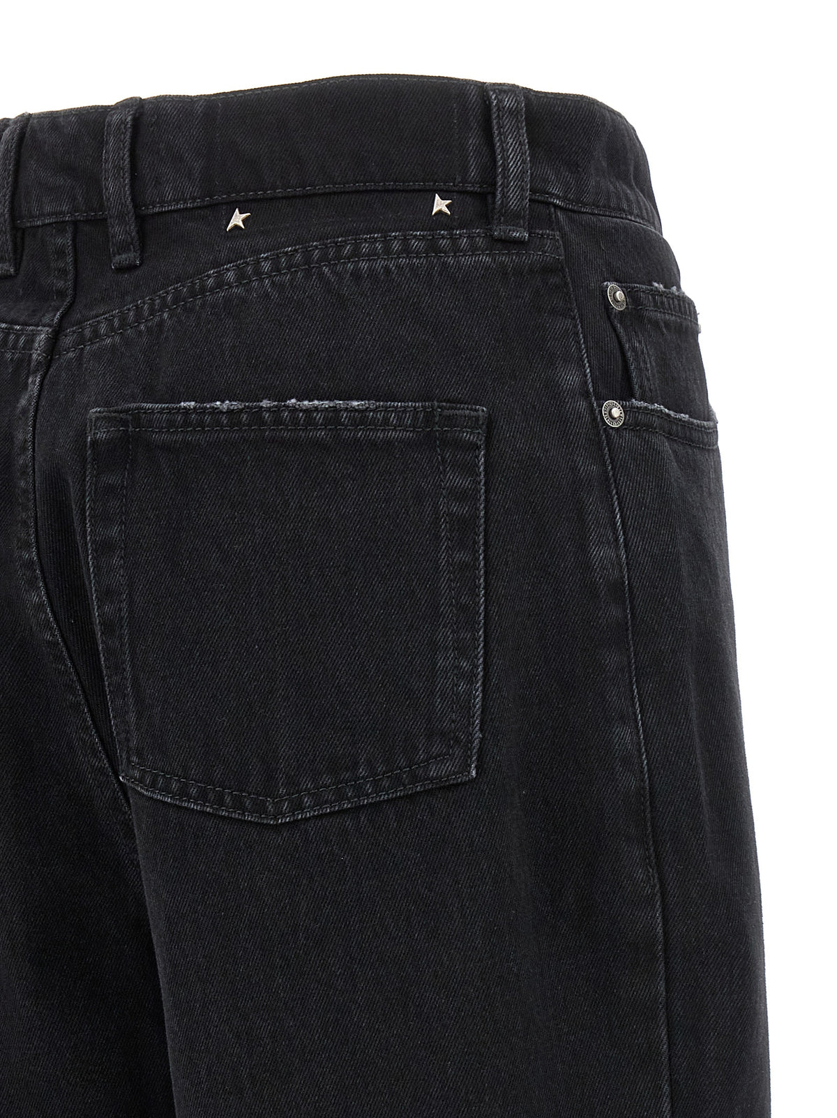 Golden Goose Kim Black Cotton Relaxed Fit Jeans