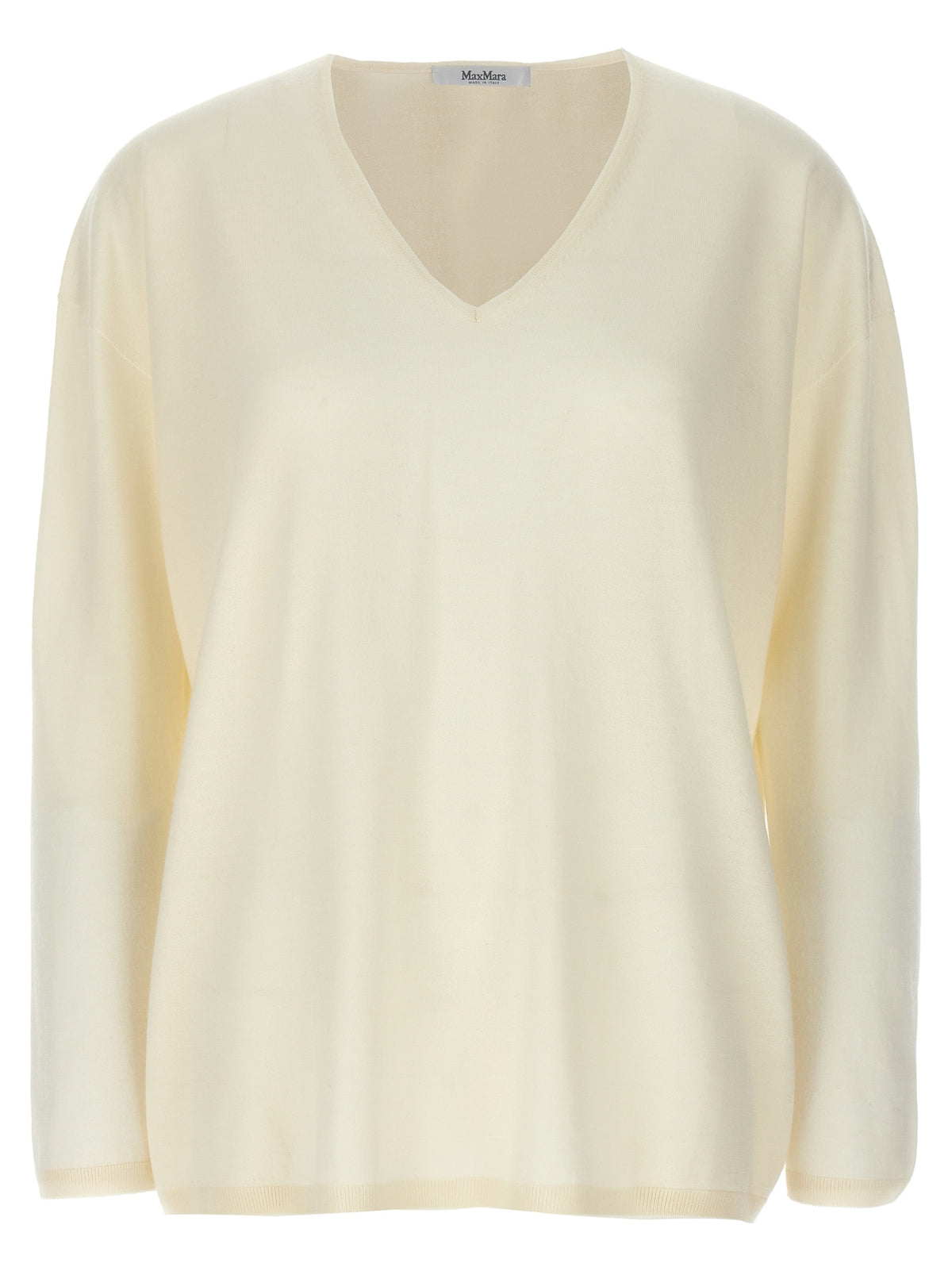 Max Mara White Cashmere Cardigan - Freccia Model