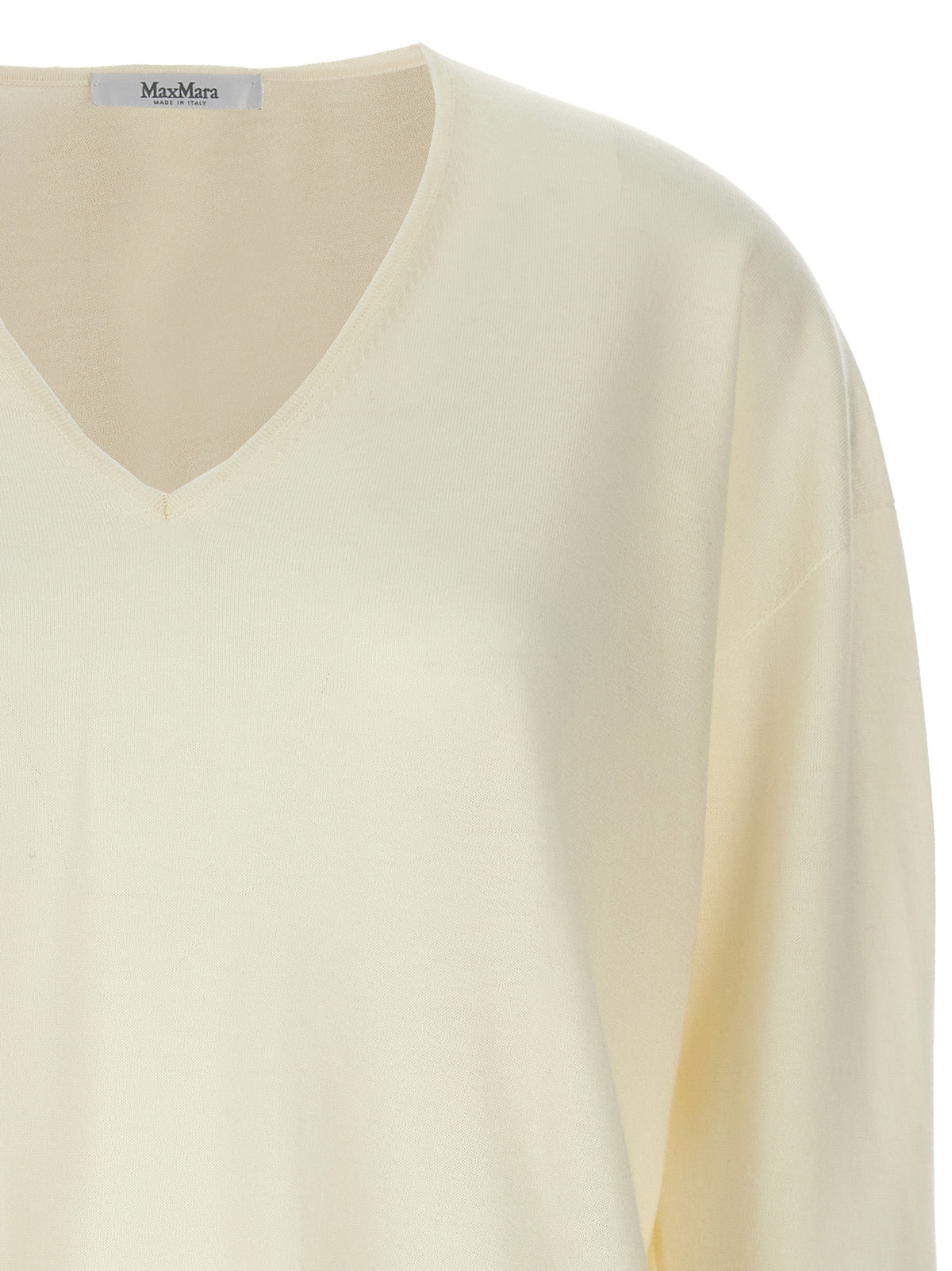 Max Mara White Cashmere Cardigan - Freccia Model