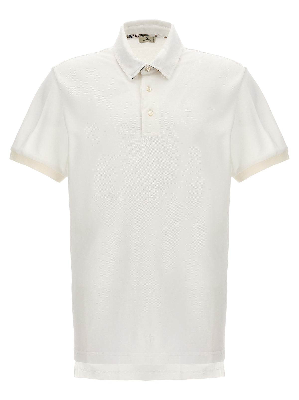 Etro White Cotton Polo Shirt - Timeless Elegance for Men