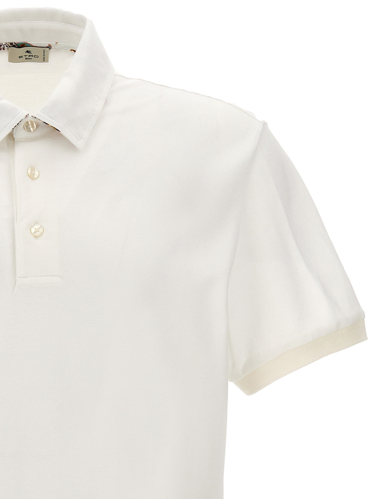 Etro White Cotton Polo Shirt - Timeless Elegance for Men