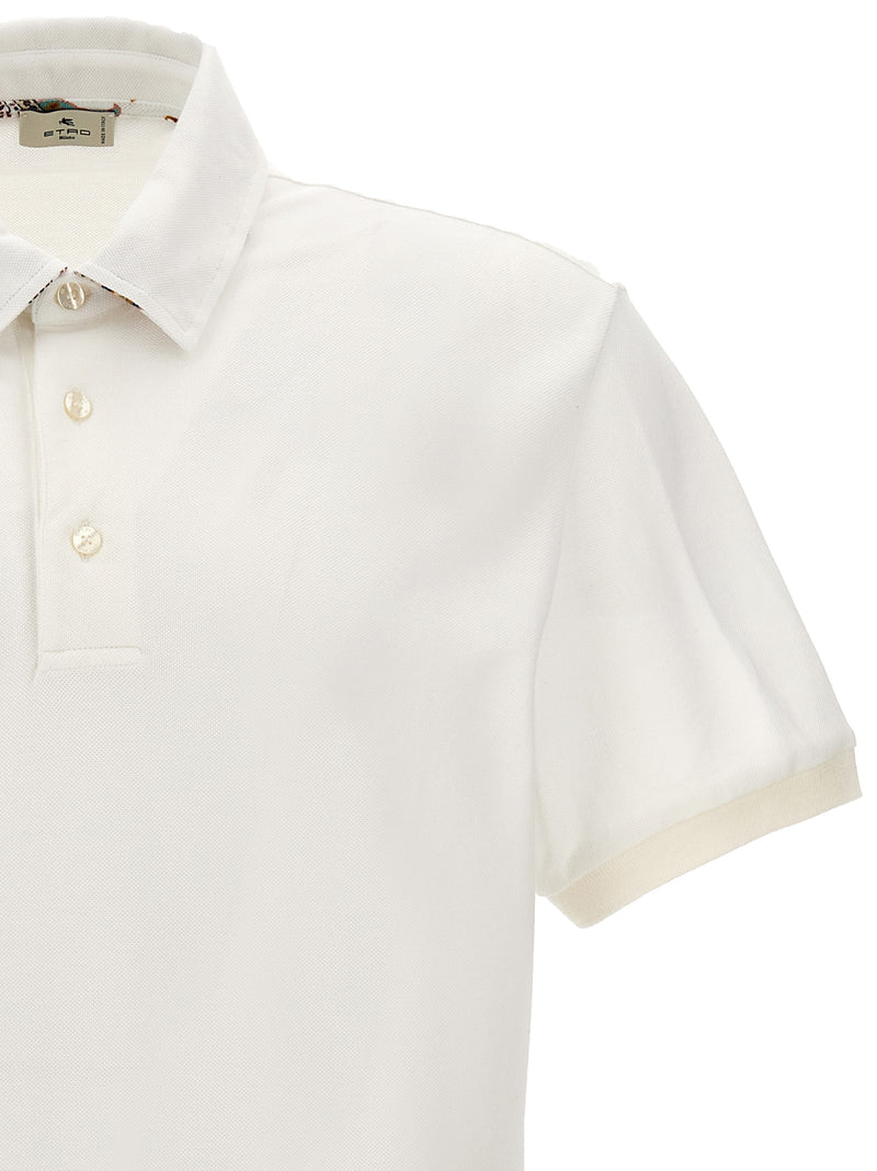 Etro White Cotton Polo Shirt - Timeless Elegance for Men