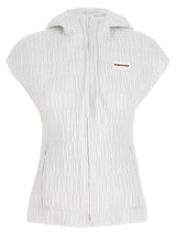 Ferragamo White Polyamide Sleeveless Jacket for Women