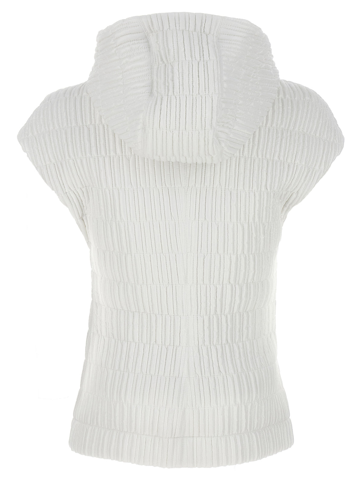 Ferragamo White Polyamide Sleeveless Jacket for Women