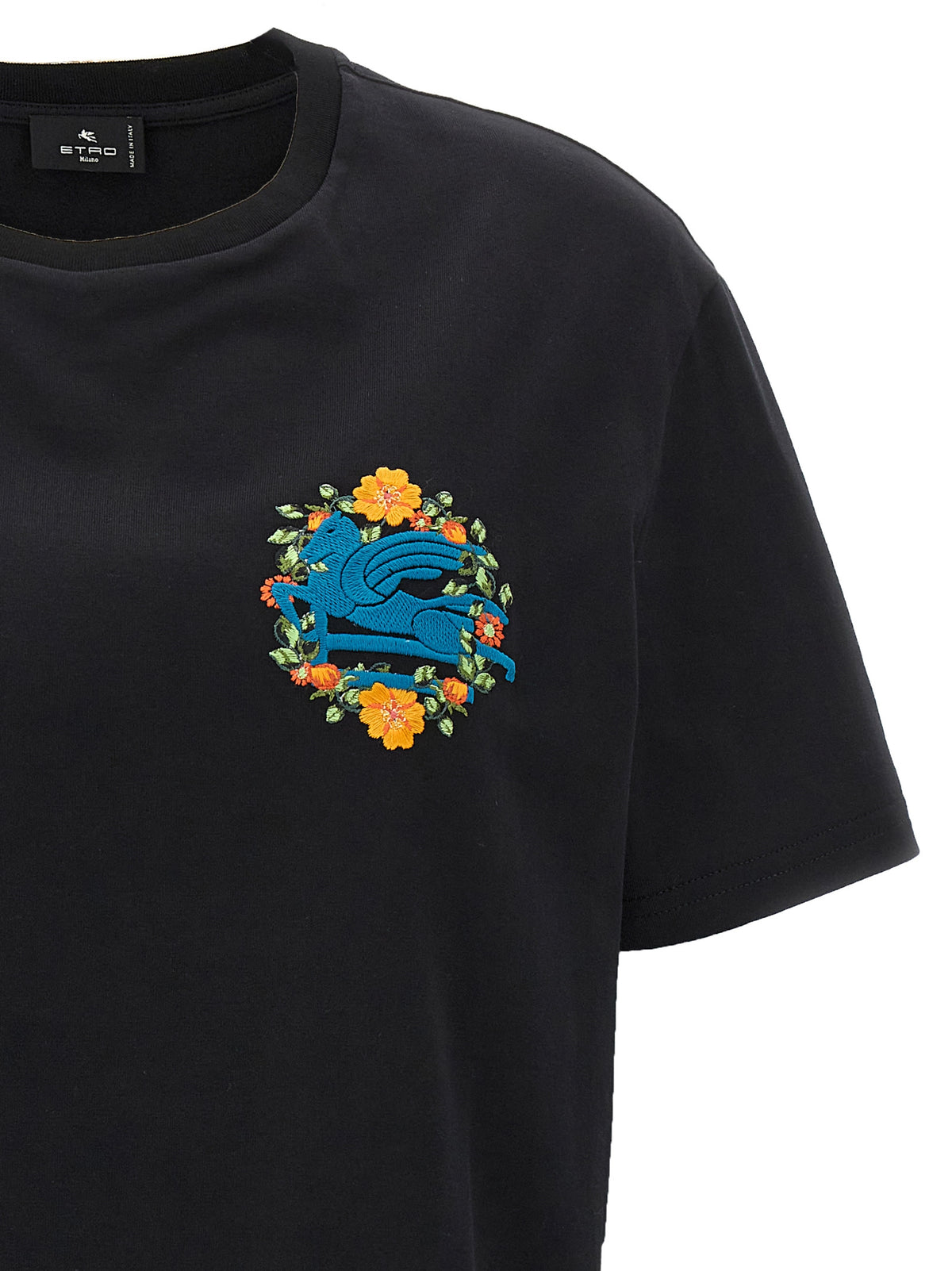 Etro Black Cotton T-Shirt - Luxurious Comfort and Style