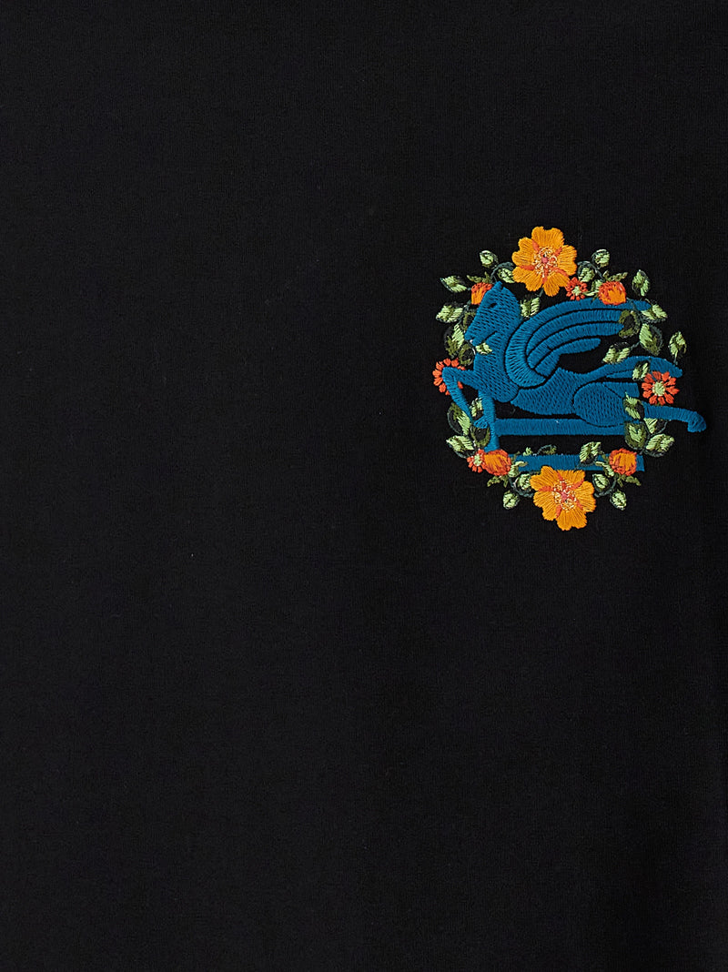Etro Black Cotton T-Shirt - Luxurious Comfort and Style
