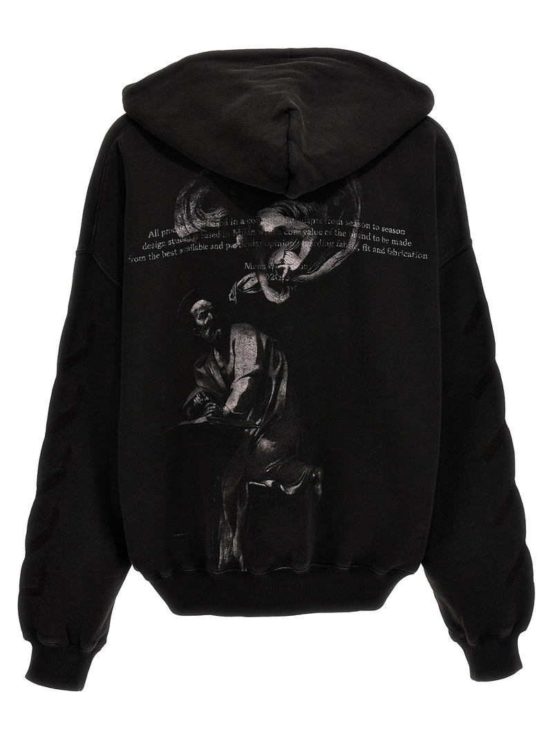 Off-White Matthew Gray Cotton Hoodie