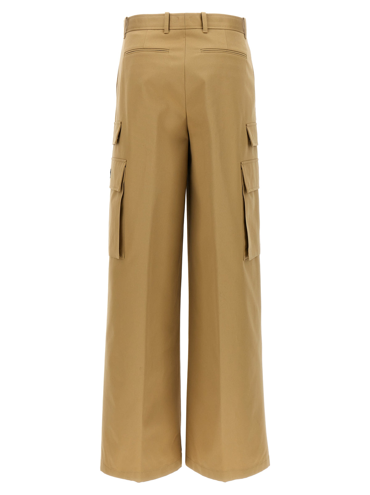 Versace Beige Cotton Cargo Pants - Chic Utility Wear