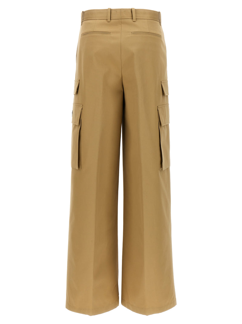 Versace Beige Cotton Cargo Pants - Chic Utility Wear
