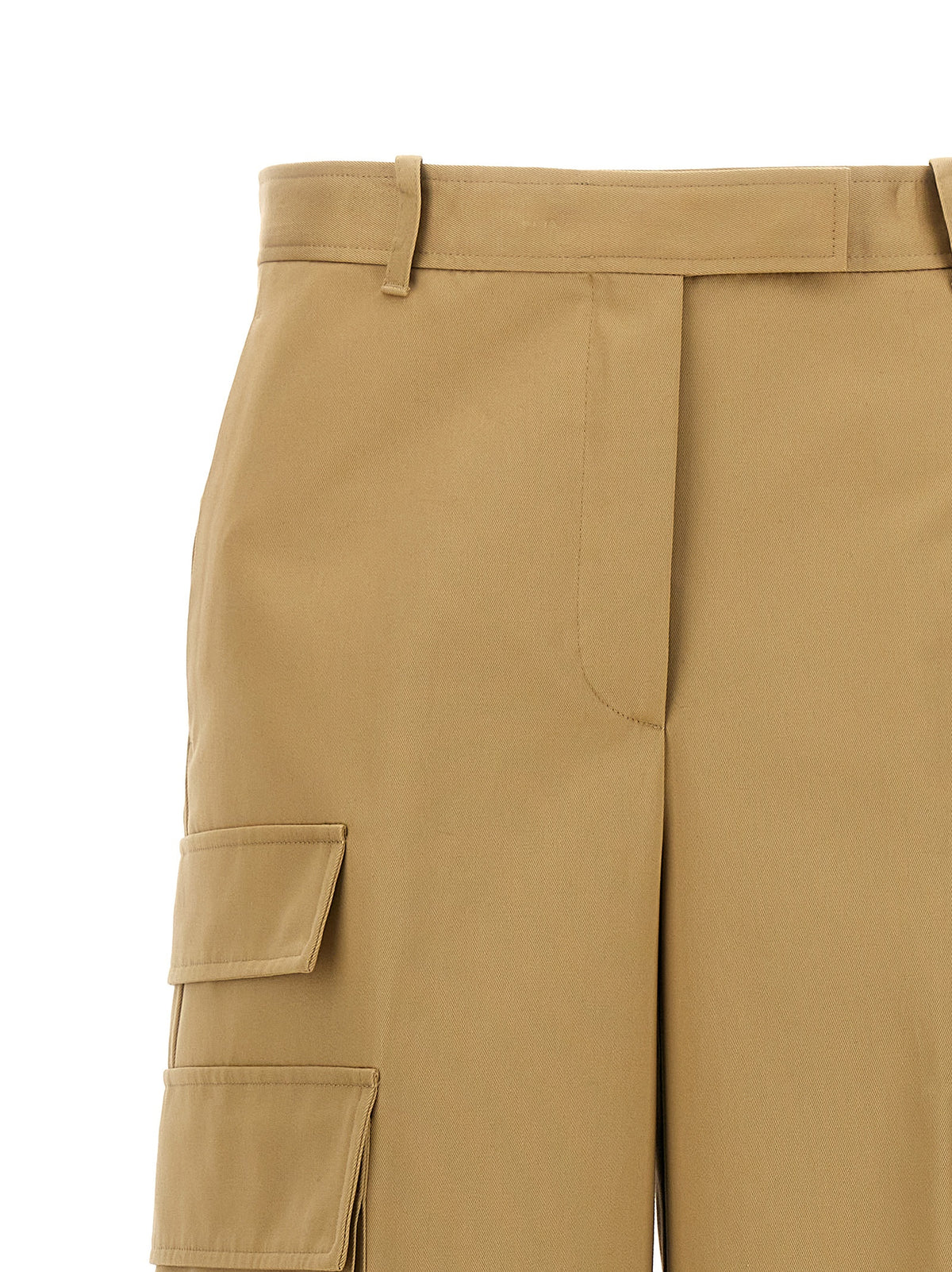 Versace Beige Cotton Cargo Pants - Chic Utility Wear