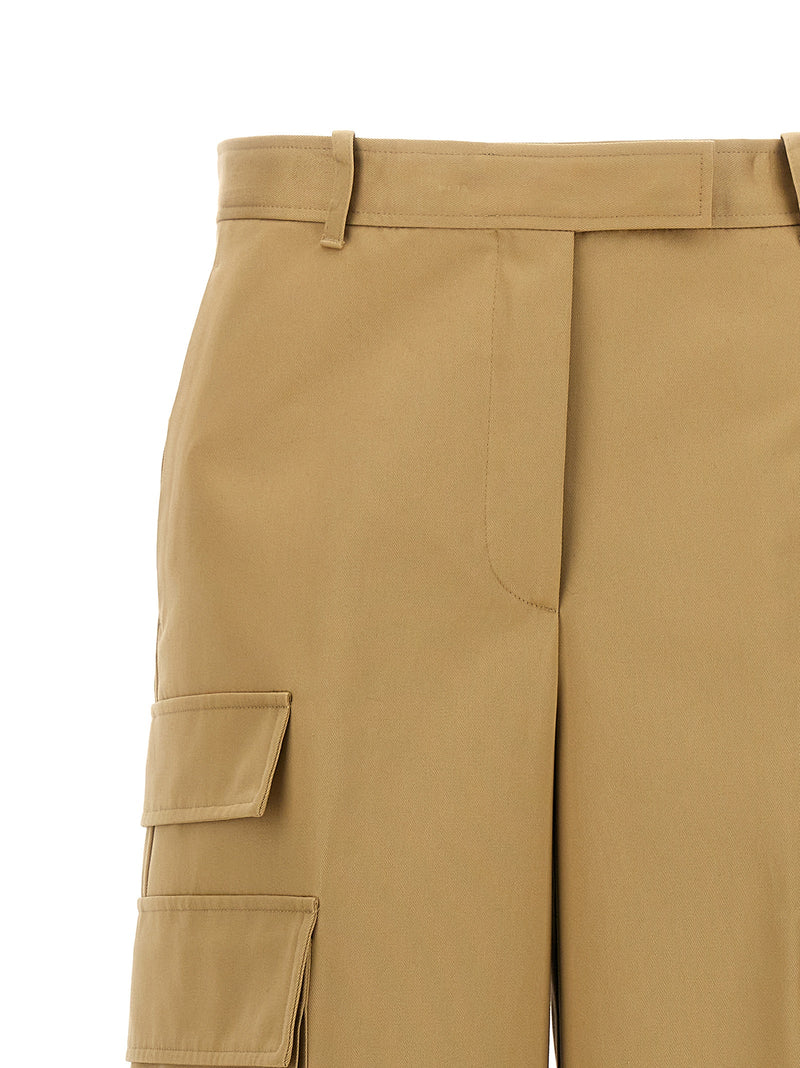 Versace Beige Cotton Cargo Pants - Chic Utility Wear