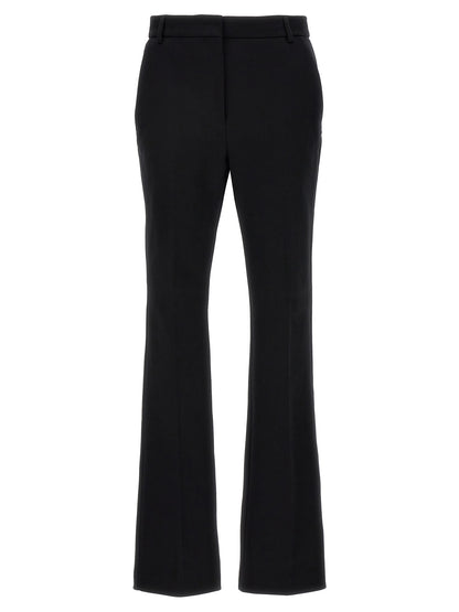 Sportmax Black Cotton Casual Pants