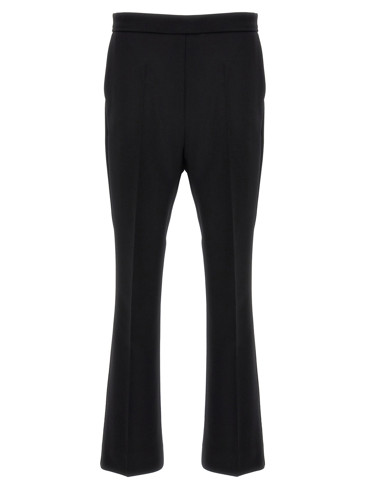 Max Mara Nepeta Black Virgin Wool Cropped Pants