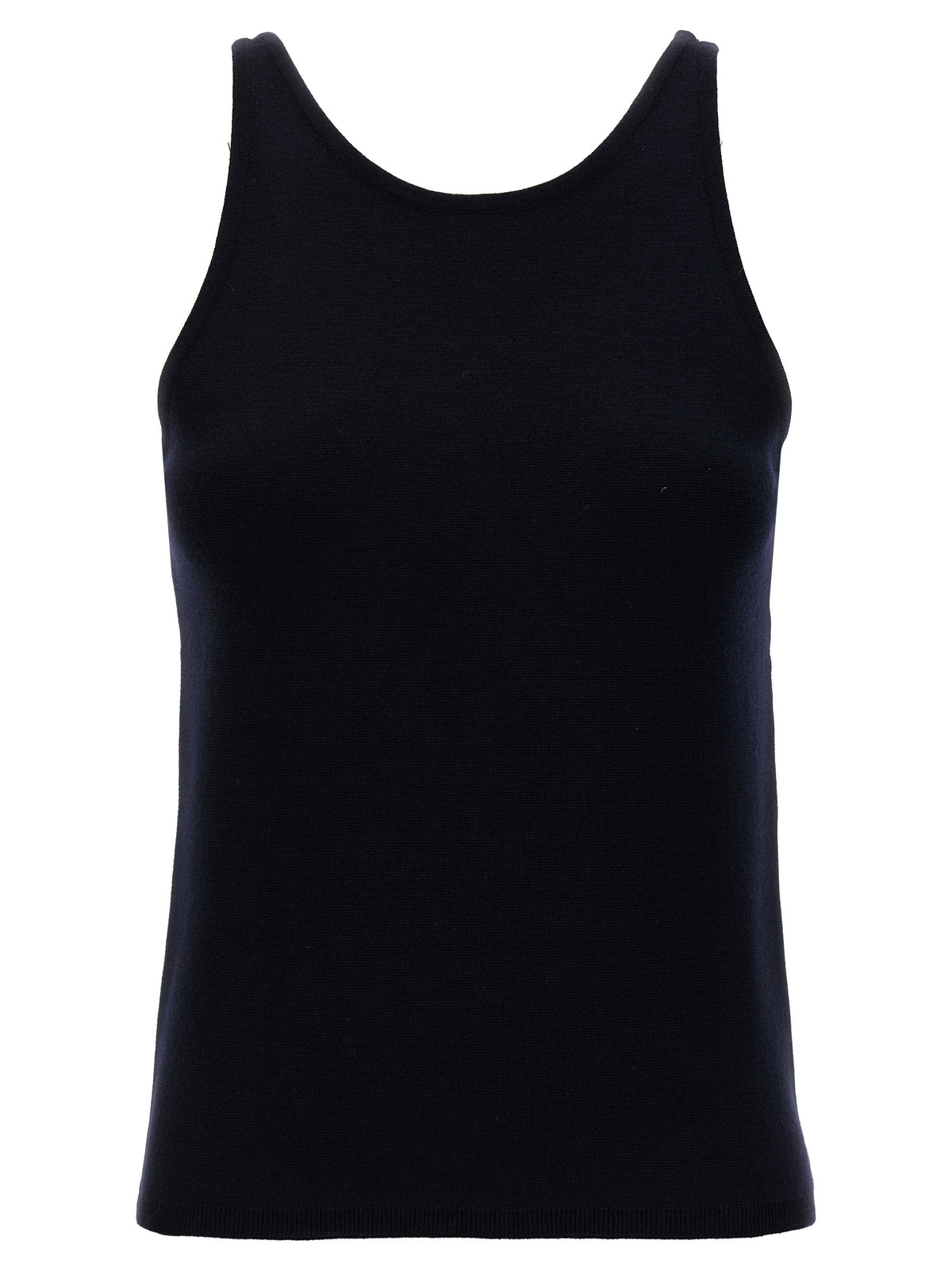 Max Mara Blue Virgin Wool Tank Top