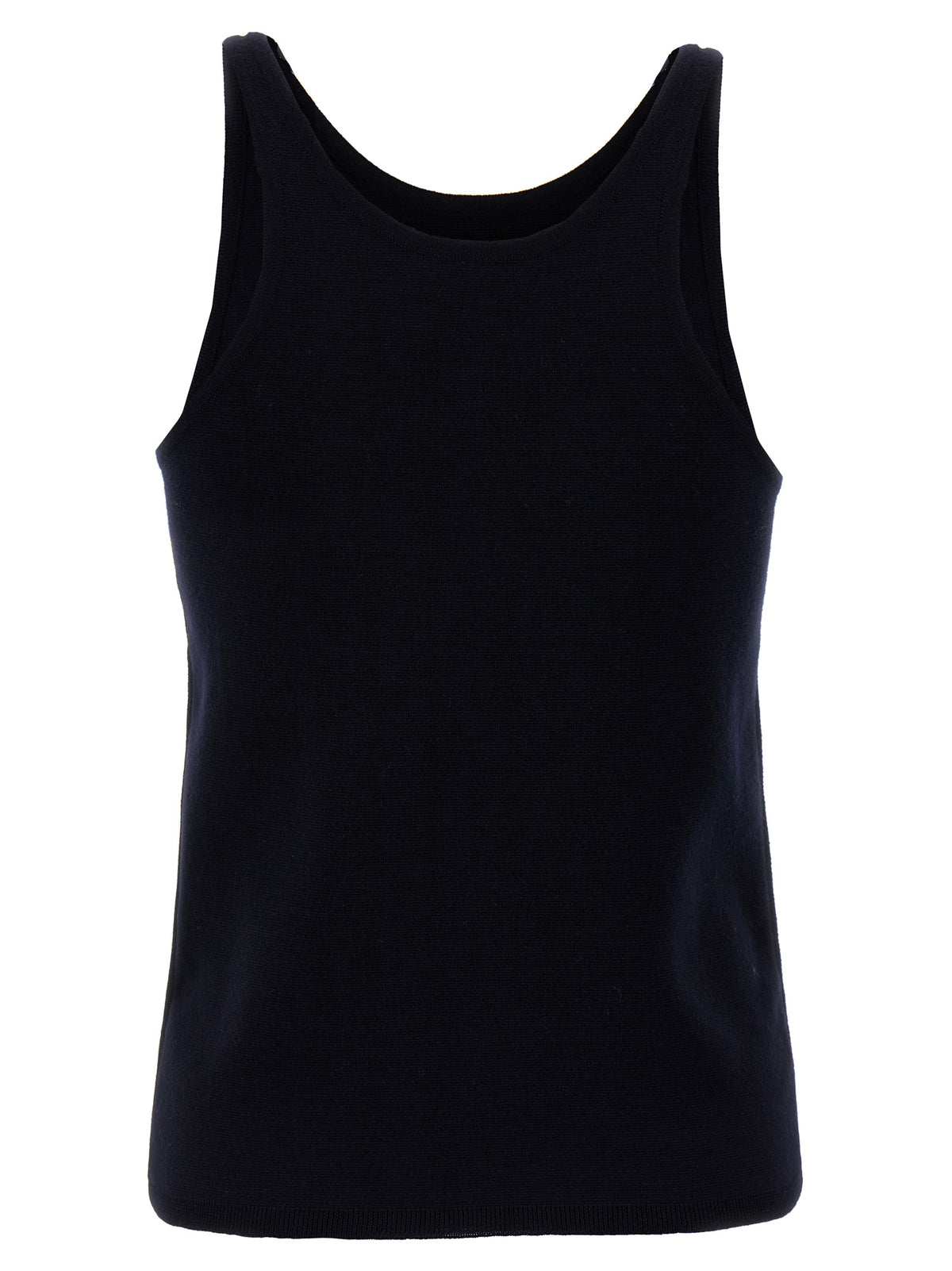 Max Mara Blue Virgin Wool Tank Top