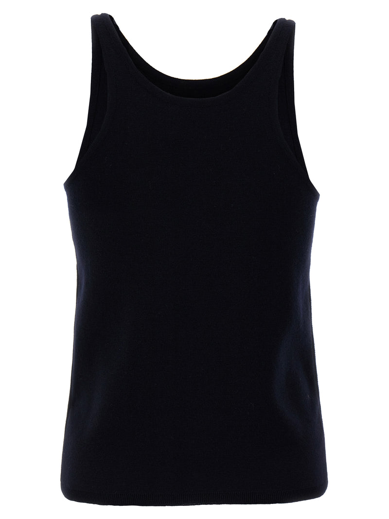 Max Mara Blue Virgin Wool Tank Top