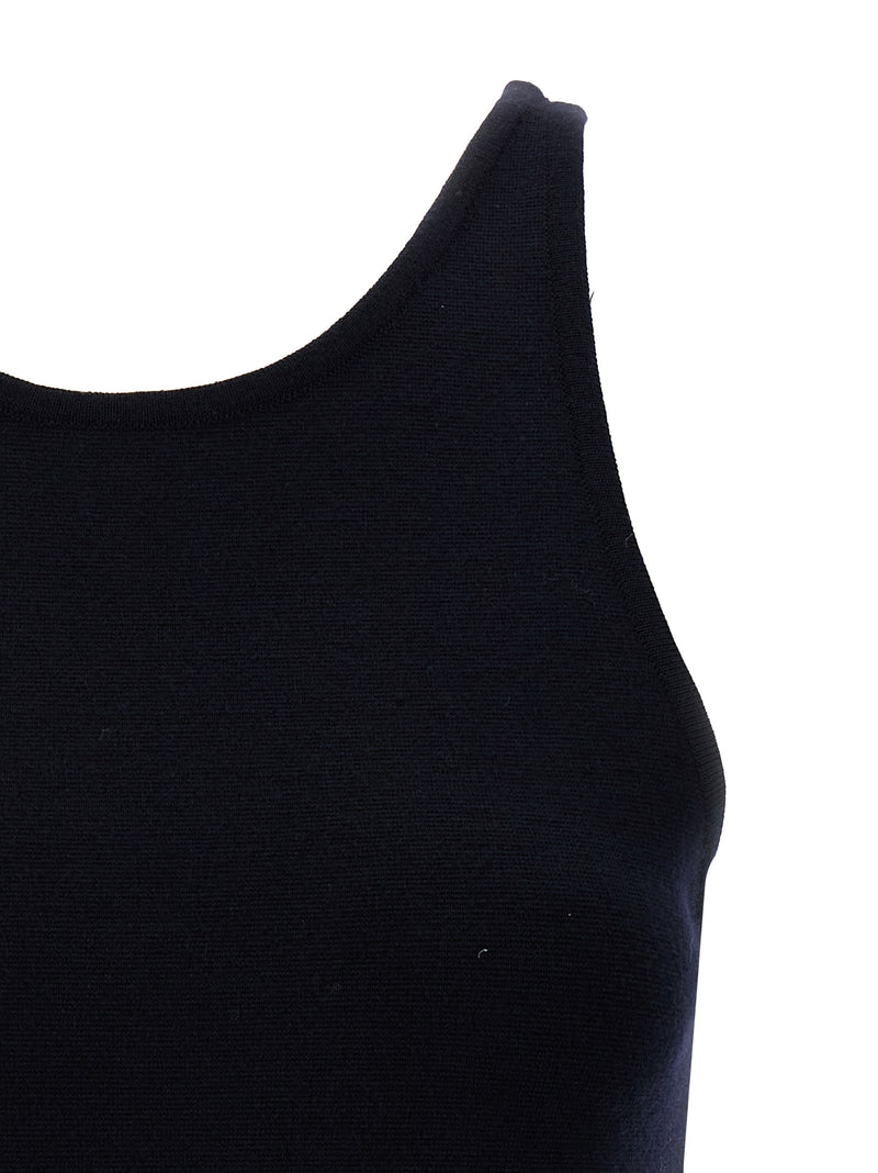 Max Mara Blue Virgin Wool Tank Top