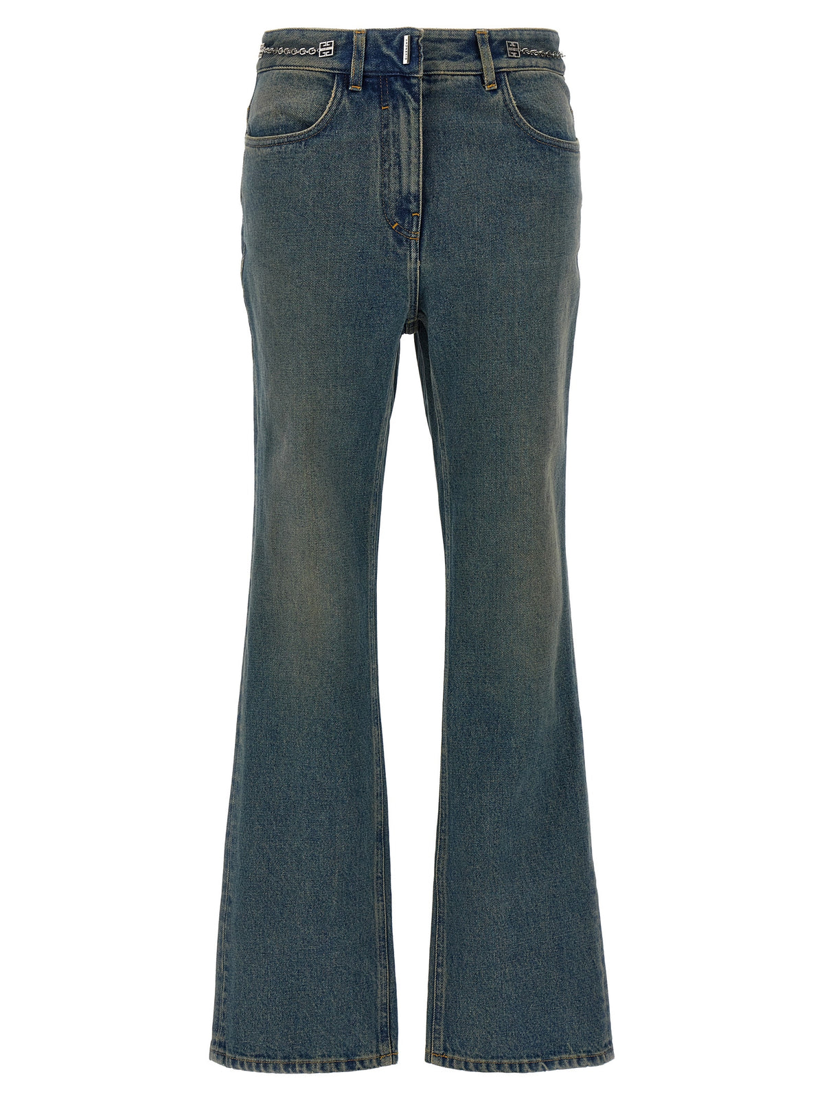 Givenchy Blue Cotton Bootcut Jeans for Women