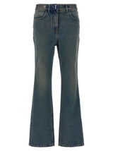 Givenchy Blue Cotton Bootcut Jeans for Women