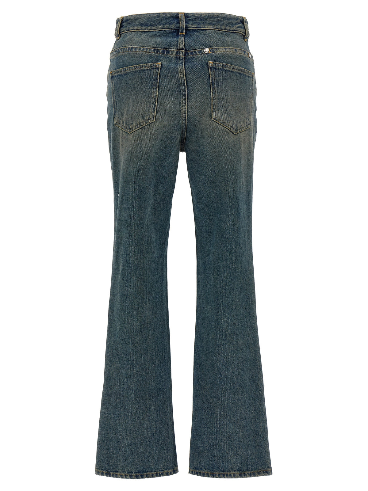 Givenchy Blue Cotton Bootcut Jeans for Women