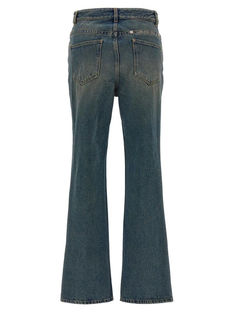 Givenchy Blue Cotton Bootcut Jeans for Women