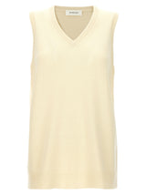 Sportmax Gimmy Bicolor Wool Sleeveless Jacket