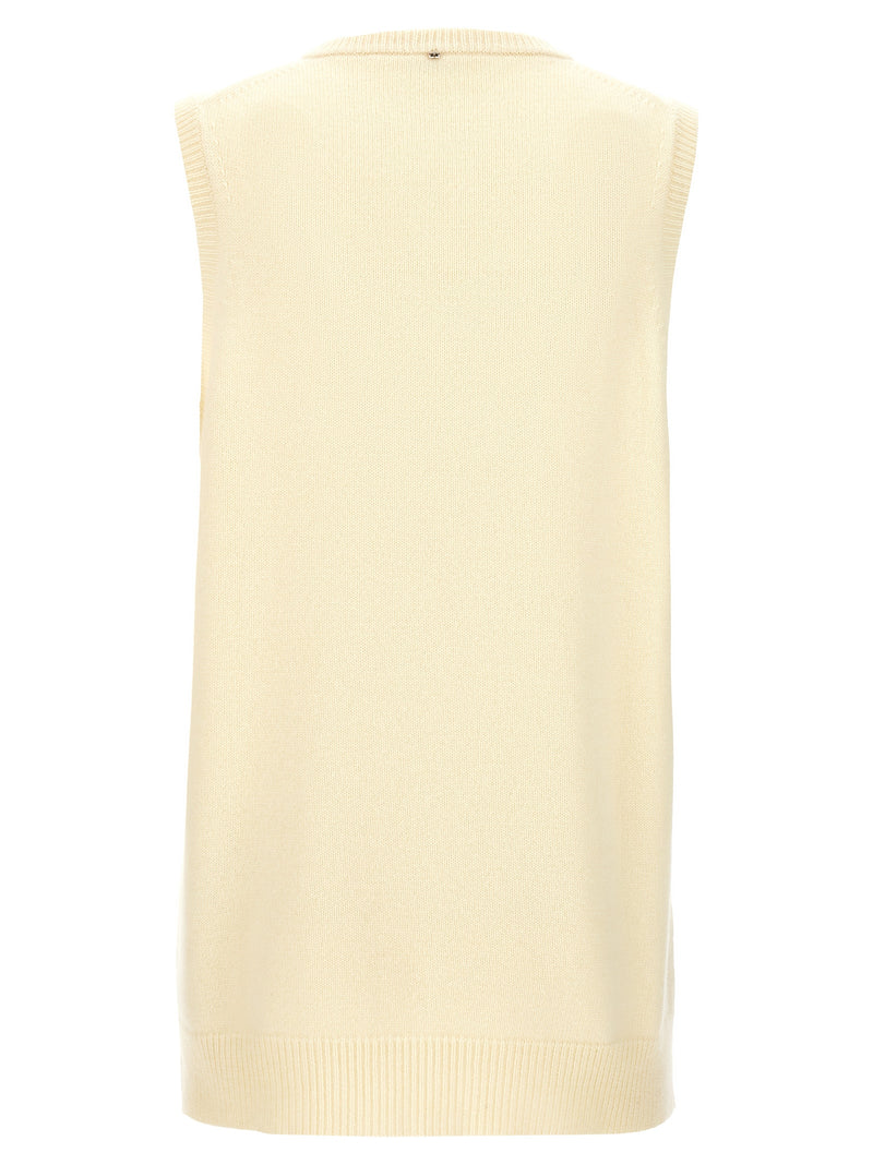 Sportmax Gimmy Bicolor Wool Sleeveless Jacket