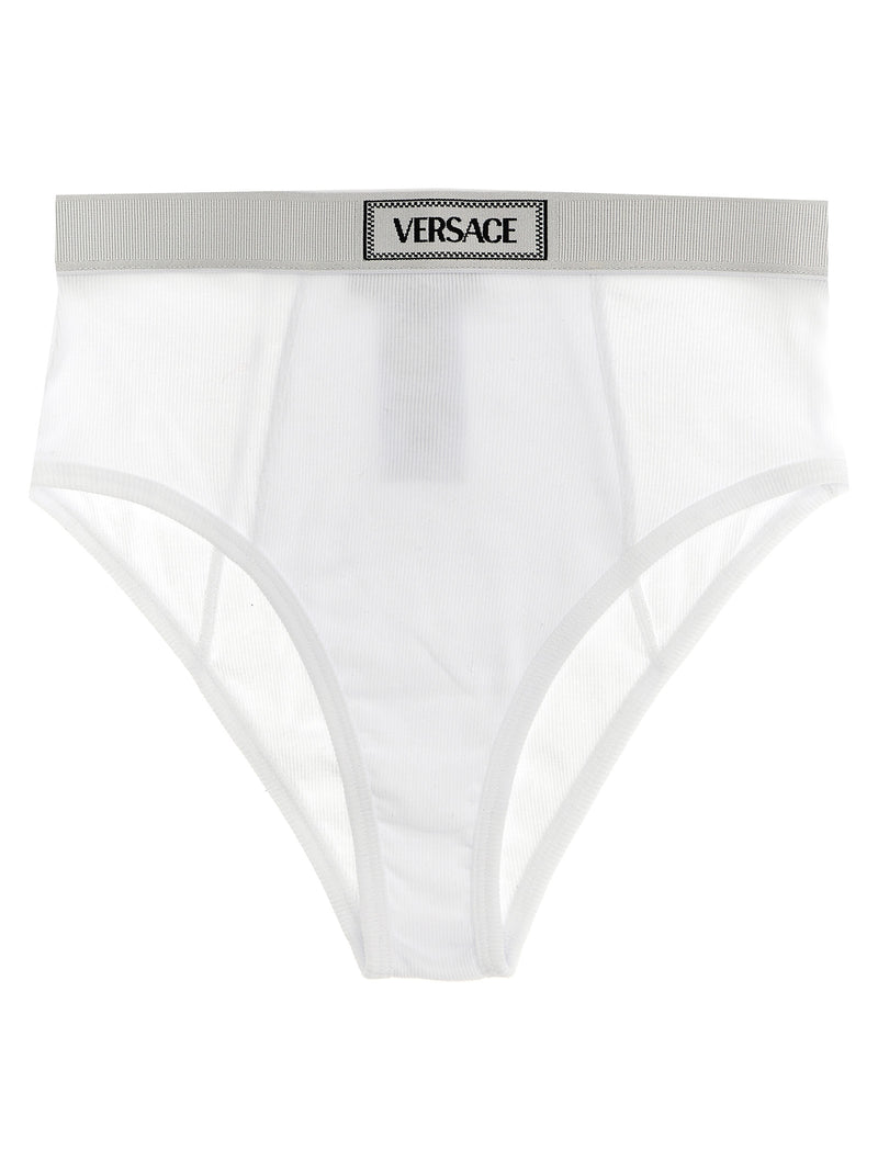 Versace White Cotton Briefs - 90s Vintage Style