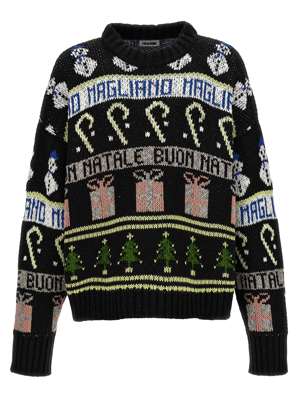 Magliano Black Cotton Cardigan - Buone feste Collection