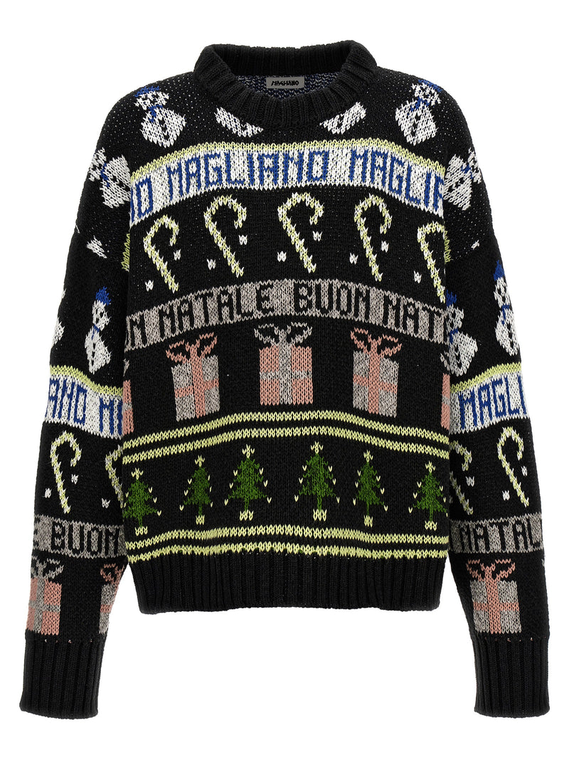 Magliano Black Cotton Cardigan - Buone feste Collection